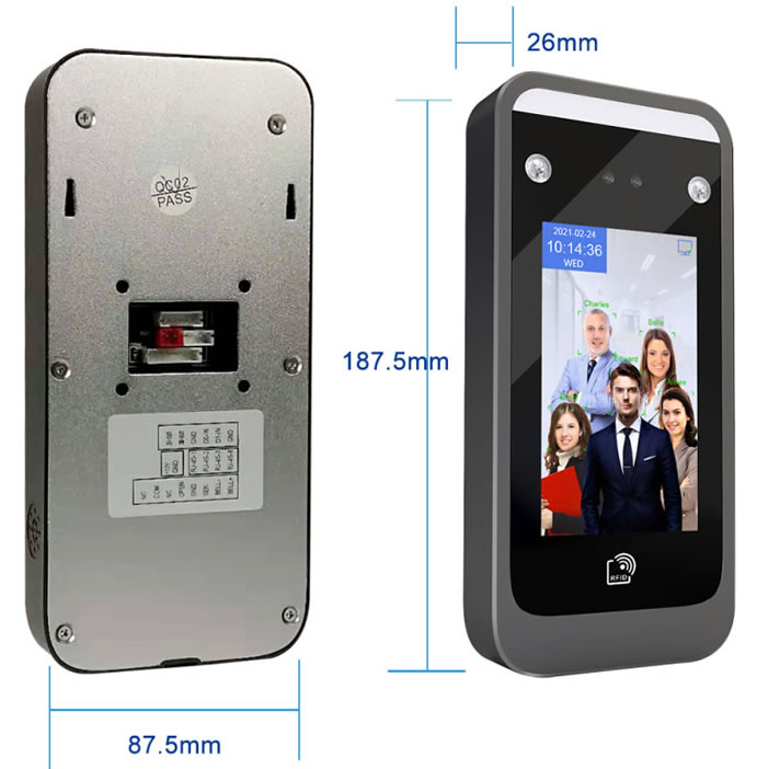 AI06 Dynamic Biometric Facial Recognition System For Access Control